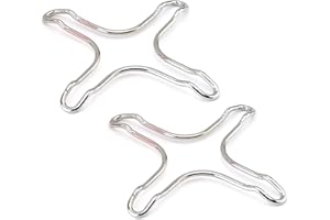 H-LYU 2 Pcs Universal Gas Hob Pan Support Stainless Steel Gas Ring Reducer Trivet Pan Stand Support Coffee Maker Pot Trivet Stand for Gas Hob Pan Stand Gas Hob Stand Gas Stove accessories