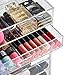 Beautify Extra Large 8 Tier Clear Acrylic Makeup Cosmetic Cube Organiser with 7 Drawers & 2 Removable Dividers