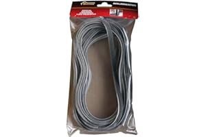 BURCASA Burlete de cepillo carril para ventanas y puertas correderas de 6 metros y 7x5mm color GRIS de larga duración y ahorro energético con buen deslizamiento y valido para desajustes de 2 a 4mm.