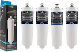 Filterlogic FFL-111B | 4er Pack Wasserfilter kompatibel mit 3M CS-52 für Bosch, Siemens, Neff, Gaggenau Kühlschrank Filter EVOLFLTR10 00576336, 576336, 00640565, 640565, CS-452, CS-451, CS-51