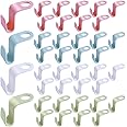 40 Pcs Clothes Hanger Connector Hooks, Multicolor Hanger Connector Hooks Super Space Saving Wardrobe Organise for Garderobe Closet