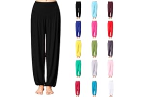 LOOTENKUN Pantalon De Yoga Sarouels Grande Taille Taille Haute Confortable Et Respirant Harem Pantalon Baggy Léger Sport pour Yoga Danse Été Plage Pas Cher À La Mode