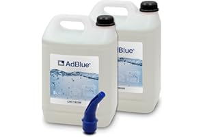 ERRECOM AdBlue® Additivo Motori Diesel per Riduzione Emissioni NOx a Base Urea, Conforme a ISO 22241-1, 10 L (2 x 5 L), Beccuccio Incluso