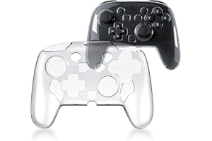 Gdraco PC Kristall-Schutzhülle für Nintendo Switch 2 Pro Controller Schutzhülle Griffe