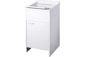 Negrari 9006K Lavatoio Lavapanni in Resina, Interno/Esterno, Bianco, 85 x 50 x 45 cm