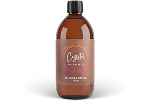 CRYSTAL HEALTH & BEAUTY Colloidal Copper Liquid – 99.99% Pure Nano Copper | High Bioavailability for Skin, Hair & Energy Support | 20ppm