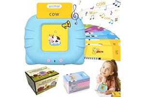 KEEP WISH KEEPWISH® Talking Flash Cards Educational Toys with 224 Words for Toddlers 2 3 4 5 6 Years updated version Reading Toy for Kids Christmas Birthday Gift…