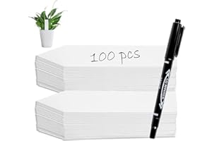 NXPUXP Etiketten Pflanzenschilder,Kunststoff-Pflanzenetiketten mit Stift,Kunststoff-Pflanzenschilder für den Außenbereich,unbeschichtete Gartenschilder für Pflanzen und Kräuter