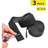 World Magnet 3 Meters Velcro Tape, Quality Velcro Tape, Velcro Tape, Double Sided Velcro Top 5Cm X Size 3Mt