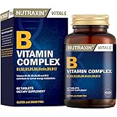 Nutraxin B Vitamin Complex &ndash; 10 Farklı B Vitamini İ&ccedil;erikli Takviye &ndash; 60 Tablet