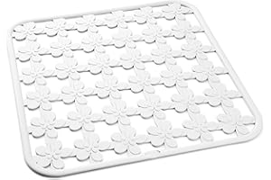 Snips SSnips-Alfombra para Fregadero, 30,5 x 29 cm, 100% plástico Reciclado, Fabricada en Italia, Color Blanco, 31x29 cm