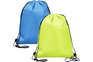 arrderly 2 stycken kylväska med dragsko, himmelsblå, fluorescerande