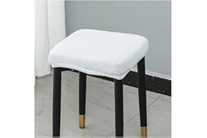 moismk Hocker Bezug Quadratisch Hockerbezug Stretch Schutzbezug Waschbar Pflegeleicht Stretch Stuhlbezug Stuhlhusse für Stuhl Barhocker(#14)