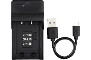 Norifon LI-10B USB Chargeur pour Olympus Camedia C-470, C-50, C-5000, C-60, C-70, C-7000 Zoom, C-760, C-765, C-770 Ultra Zoom, D-590 Zoom, Camedia X-1, X-2, X-3, X-500 Caméra et Plus
