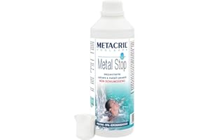 METACRIL Sequestrante des métaux et clarifiant Non Mousse - Metal Stop 500 ML + doseur. Idéal pour Piscine ou Jacuzzi (Teuco, Jacuzzi, Intex, Bestway, etc). Expédition immédiate