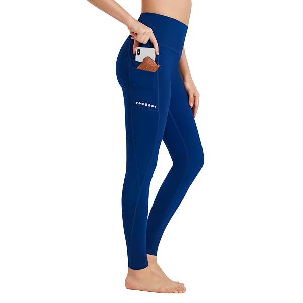 Leggings thermiques doublés en polaire pour femme - Taille haute
