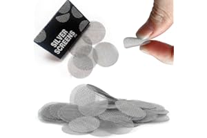 PACUM 500 Piezas Filtros de Pipa de Fumar Weedness Tamices Bong Pipas Filtros Sieve Metal Filtros de Acero Inoxidable Filtros de Pipa de Fumar 20 mm para Fumar Accesorios Filtros de Pantalla de Tubería