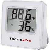 Thermopro TP157W İ&ccedil; Mekan (Sera, Dolap, Bebek Odası) Hassas Sıcaklık ve Nem &Ouml;l&ccedil;er Mini Termometre