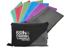 The Little Bodhi Microfibre Towel Grey 100cm x 50cm