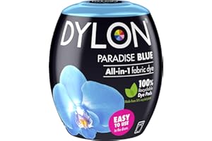Dylon Maschine Dye Pod, Paradise Blue, 8.5 x 8.5 x 9.9 cm , 350g