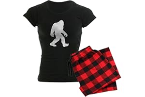 CafePress White Bigfoot Silhouette Pajamas Women's PJs
