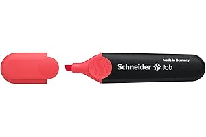 DELFONICS Schneider Highlighter Job penna, ricaricabile, colore: rosso