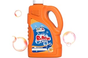 Bombble Concentrated Bubble Liquid 1.2 Litres (up to 12 Litres), Mixture of Bubbles for Bubble Machine/Bubble Gun, Bubble Solution, Refill Liquid (098-Orange)