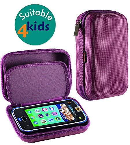 Preisvergleich Produktbild Navitech lila EVA Abdeckung / Reisekoffer für VTech KidiCom Max
