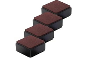 AIRUJIA 3 cm Rehausseurs de Meubles, 6 cm de Longueur Rehausseurs de Lit, Peut Soulever 3 cm pour Canapé, lit et Armoire, Carré Noir