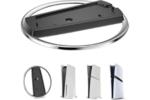 LOKYOYO Vertical Stand for PS5 Pro Consoles, Compatible with Playstation 5 Slim, Metal Upright Base Anti-Slip Holder for PS5 & Slim Disc/Digital Console