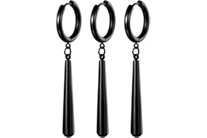 Flongo Orecchini con Pendente Zoro Cosplay: 3 Pezzi da Uomo Donna Roronoa Colore Oro per Amanti degli Anime