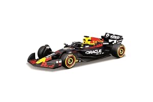 Bburago - F1 Red Bull Racing RB21 2025#1 Max Verstappen, Diecast-bil i skala 1:64, detaljerad replika av Formel 1-bil, offici
