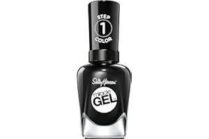 Sally Hansen Miracle Gel żelowy lakier do paznokci, długotrwały, trwałość do 14 dni, nr 460 - Blacky