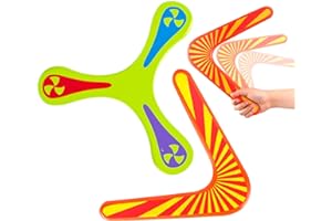 liuer Boomerang, 2PCS Ritorno Boomerang Bambini,Boomerang a Forma di V per Lo Sport di Ripresa,per Bambini,Adulti,all'Aria Aperta(Due Stili)