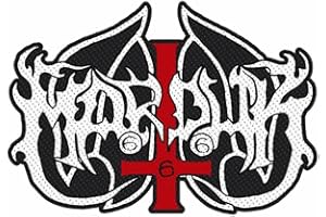 ASENBLUT F B Marduk - Logo Shape Aufnäher/Patch, Black Metal