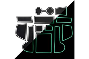 SMABEE Car Accessories for VW Polo 2018-2023 2020 Premium Groove Mats Liners - Cup Holder, Center Console, Car Mats, Door Slot Mat, Car Interior Non-Slip Anti Dust Rubber Mat(12 Piece/Set) (WHITE)