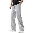 dockstreet Men's/Unisex Open Bottom Drawstring Pure Cotton Stretchable Baggy Jogger Pants