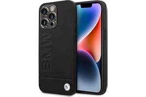 CG MOBILE BMW BMHCP14LSLLBK - Funda Carcasa Protectores para iPhone 14 Pro de 6,1'', color negro y negro