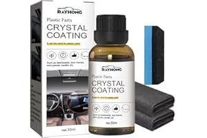 CAMIC Crystal Coating for Car, Plastic Parts Crystal Coating, Long Lasting Car Plastic Parts Care Agent, Plastic Parts Refurbish Agent (1 Pc)
