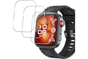 GEEMEE Pack of 3 Tempered Glass Screen Protectors for Huawei Fit 4 Pro, Waterproof Tempered Glass Film, 9H Hardness Screen Protector, HD, Anti-Scratch, Shatterproof, Bubble-Free Screen Protector