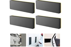 ADERTOS 4 Stück Garage Autotür Schutz Selbstklebend 30*10CM Autotür Wandschutz Garage PVC Schaumstoff 3cm Extra Dicker Auto Schutz Garage Türkantenschoner Schwarz Autotür Wand Schutz Türkantenschutz