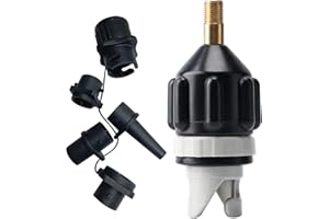WOUMON SUP Pump Adapter, Inflatable Air Pump Adapter Set with Gas Nozzle, SUP Pump Adapter for Kayak, Stand Up Paddle Board, Dinghy