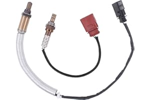 DOO ENGY Lambdasonde Lambdasensor Regelsonde vor Kat und Diagnosesonde nach Katalysator Sensor O2 Sauerstoffsensor Sauerstoff Sonde für Ibiza 6L Fabia 6Y Fabia 2 Fox Polo 9N 1.2