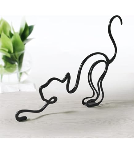KOLYMAX Sculpture D'art Minimaliste – Beaux éléments En Métal Pour Chien Et Chat - Simple - Personnalisé - Dessin Abstrait - Décoration Murale Adaptée Pour La Maison Et Le Salon