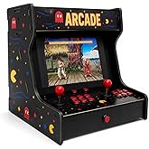 SOGUD Retro Arcade Oyun Konsolu, 1000+ Klasik Oyunlu Mini Atari Makinesi, 2 Kişilik Joystickli Ev Tipi Nostaljik Oyun Kabini,