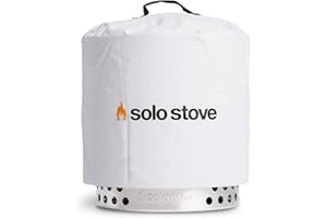Solo Stove Cubierta Ranger, Cubierta protectora, Accesorios para el Brasero Ranger, Impermeable, poliéster recubierto de PVC con soportes interiores de aluminio, ⌀ 45,5 x 38 cm de alto, Blanco