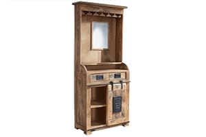 MASSIVMOEBEL24.DE Bar Mango 75x35x170 Natur lackiert Railway #141