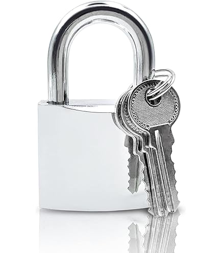 Lucchetto Resistente Alle Intemperie Con 4 Chiavi - Sicuro Per Garage, Magazzino E Giardino, Diametro 40mm - Foto 5