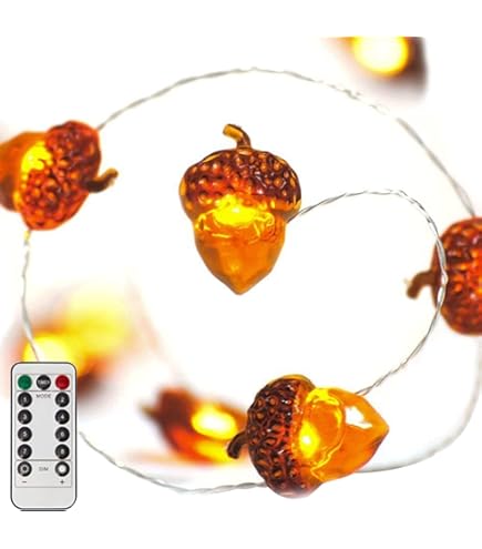 30 LEDs Acorn String Lights Thanksgiving Decorations 9.8ft - View #3