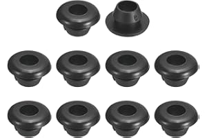QUARKZMAN 30pz Passacavo 6mm ID 8mm Guarnizione per Cavi Passacavo in Gomma Gommini Passacavo Elettrico per Firewall Guarnizione per Cablaggio Elettrico, Nero